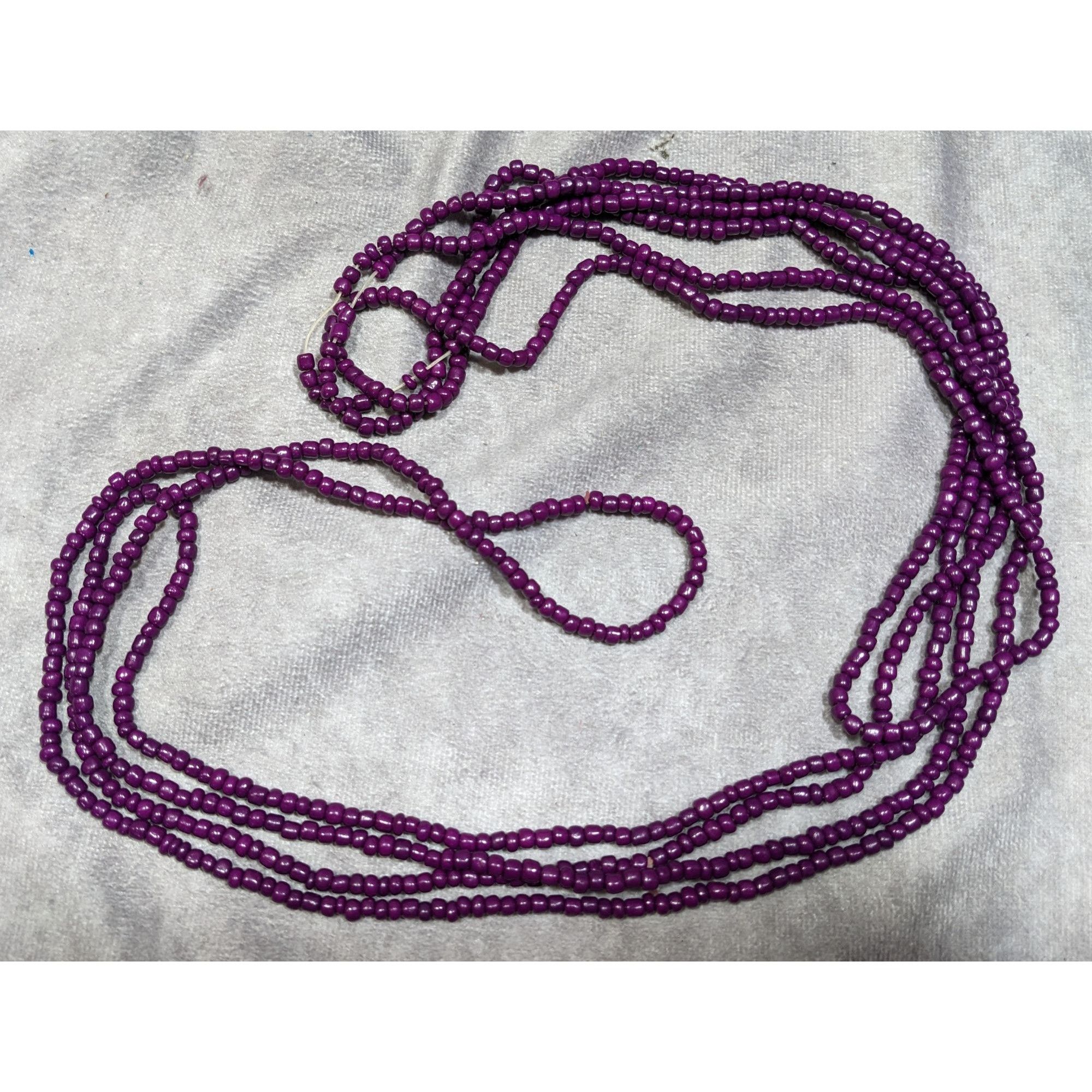 Other Eggplant Purple Glass Beaded Necklace Set Of 3 Size ONE SIZE - 6 Thumbnail