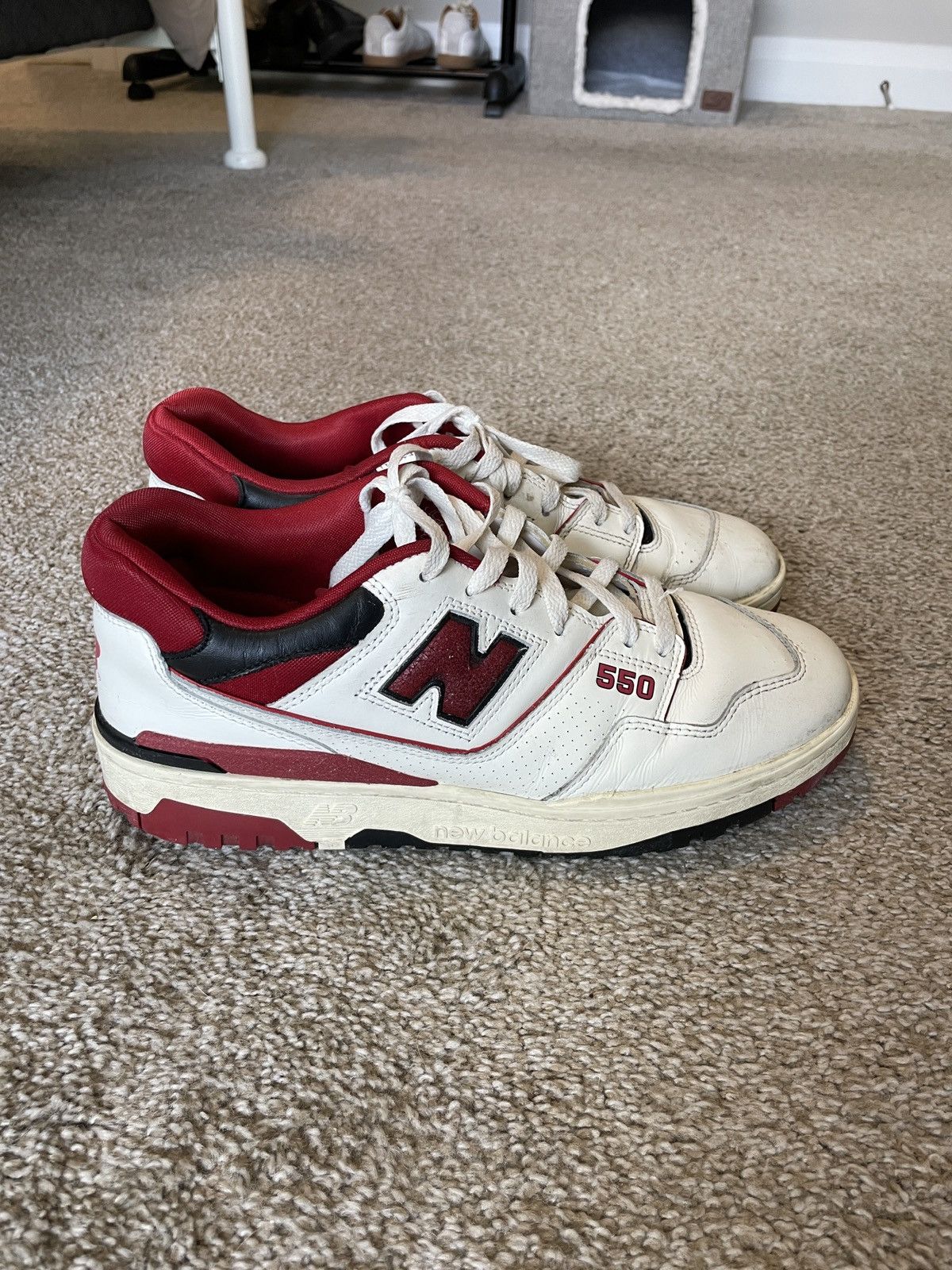 Aime Leon Dore × New Balance ALD New Balance 550 Red/White Size US 11 / EU 44 - 6 Thumbnail