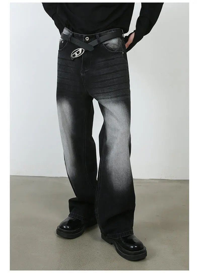 Japanese Brand × Jean Black Baggy Faded Denim Jeans Size US 30 / EU 46 - 6 Thumbnail