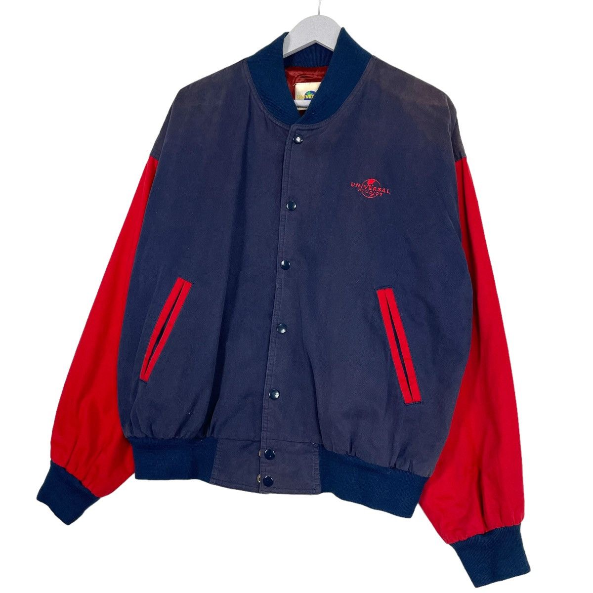 Universal Studios × Vintage 💥90s UNIVERSAL STUDIOS SUNFADED VARSITY JACKET Size US S / EU 44-46 / 1 - 2 Thumbnail