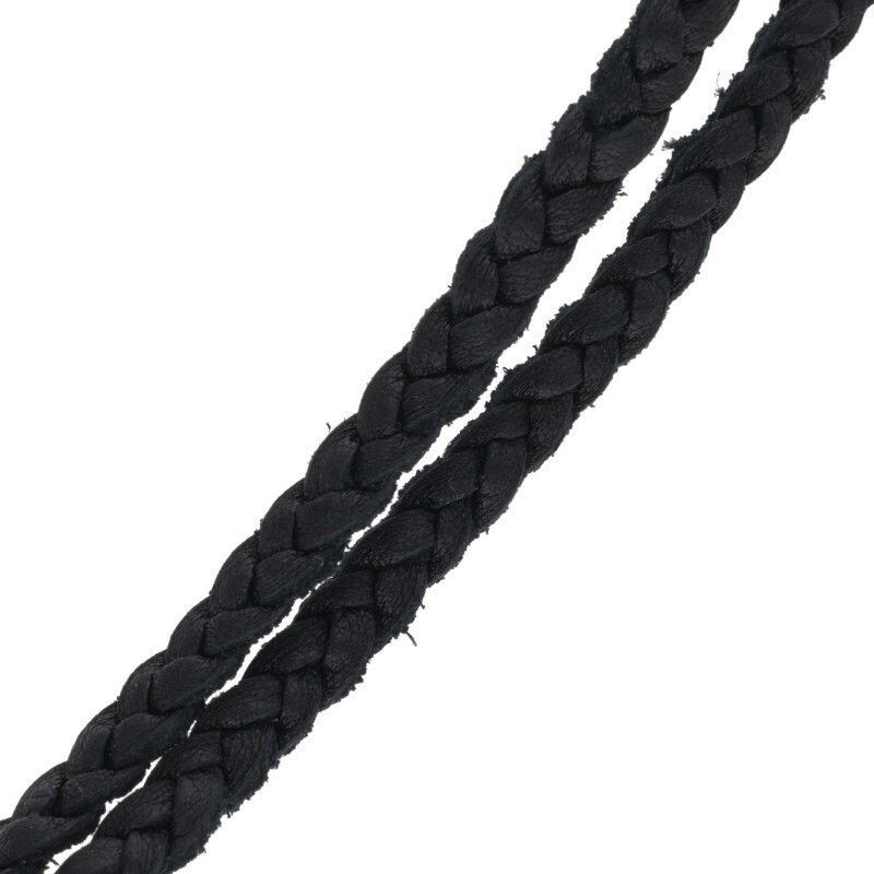 Chrome Hearts Chrome Hearts Leather Braided Silver Necklace Size ONE SIZE - 5 Thumbnail