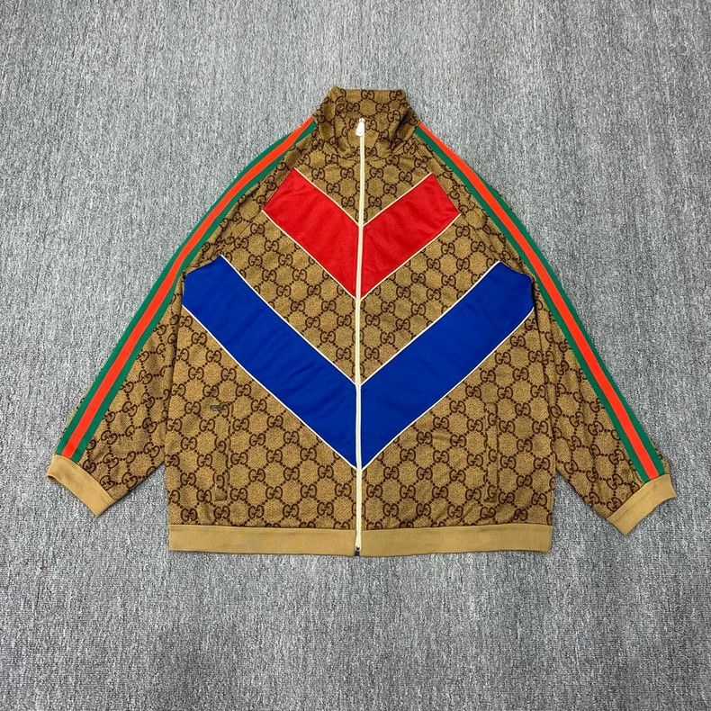 Gucci Gucci Red Blue Patterned Jacket Size M- DMC Size US M / EU 48-50 / 2 - 1 Thumbnail