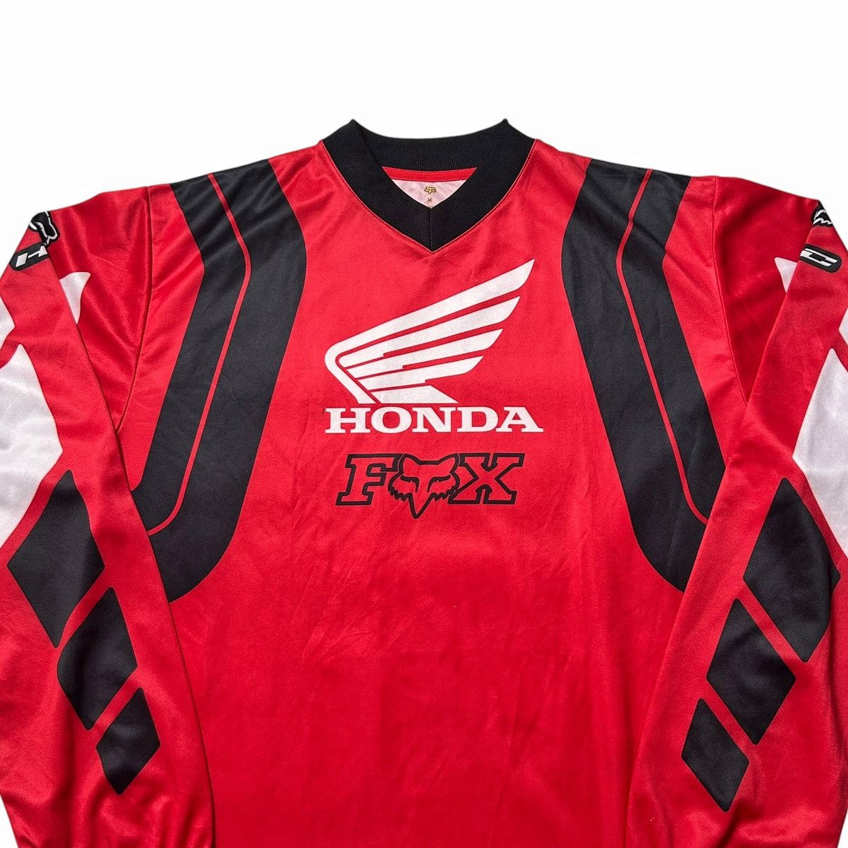 Fox Racing × Honda × Vintage Vintage 00s Honda Fox Racing Motocross Jersey Size US M / EU 48-50 / 2 - 4 Thumbnail
