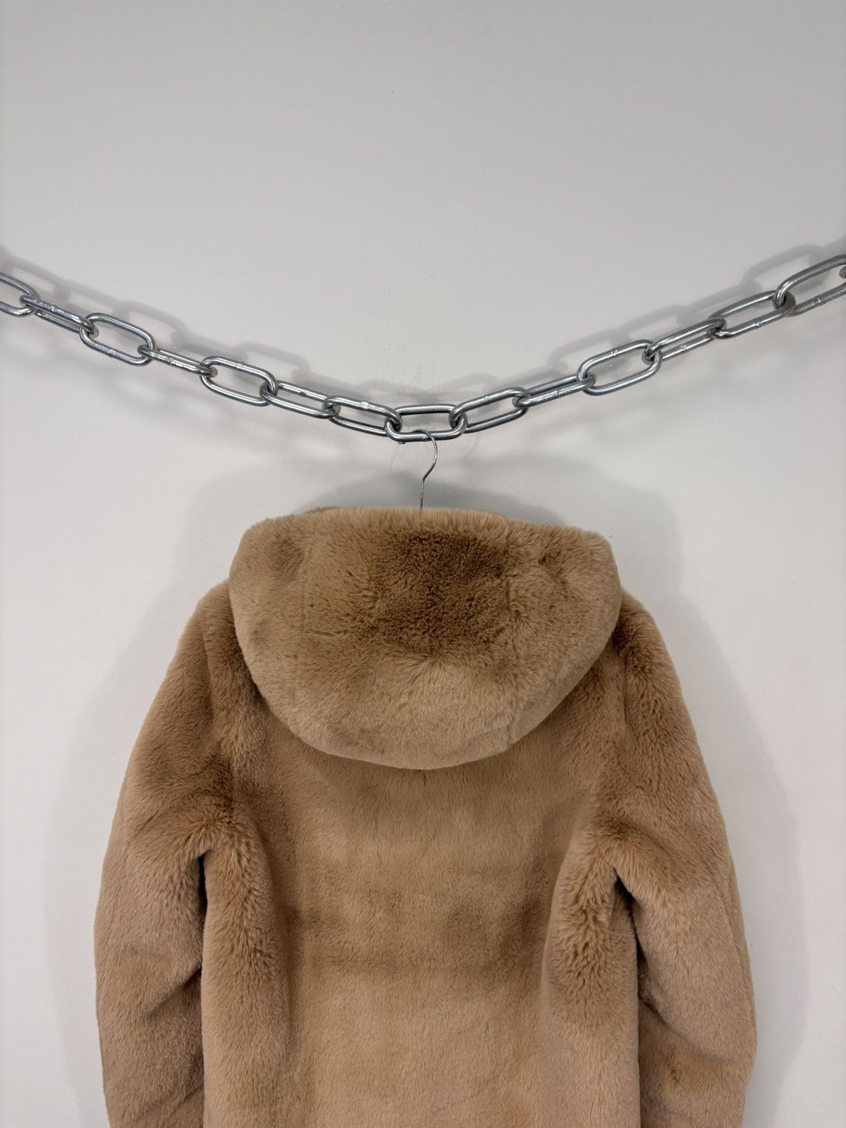 Sandro Sandro Paris NWT Women’s Mirage Long Jacket Faux Fur Hooded Size XS / US 0-2 / IT 36-38 - 21 Thumbnail