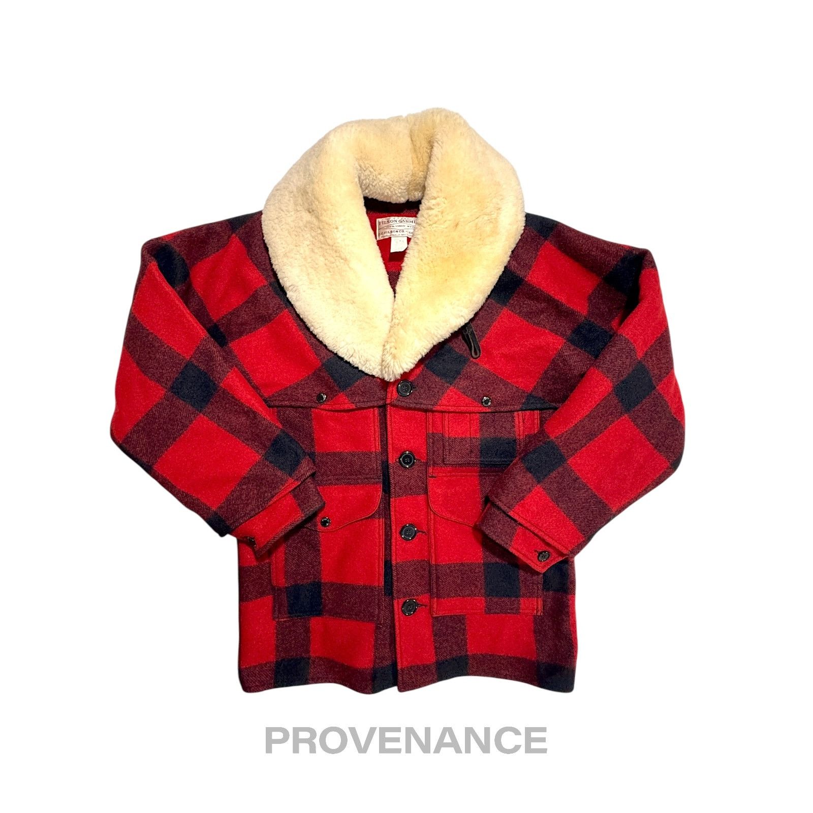 Filson 🔴 Filson Mackinaw Wool Packer Coat Red Black Plaid 38 S Size US S / EU 44-46 / 1 - 5 Thumbnail
