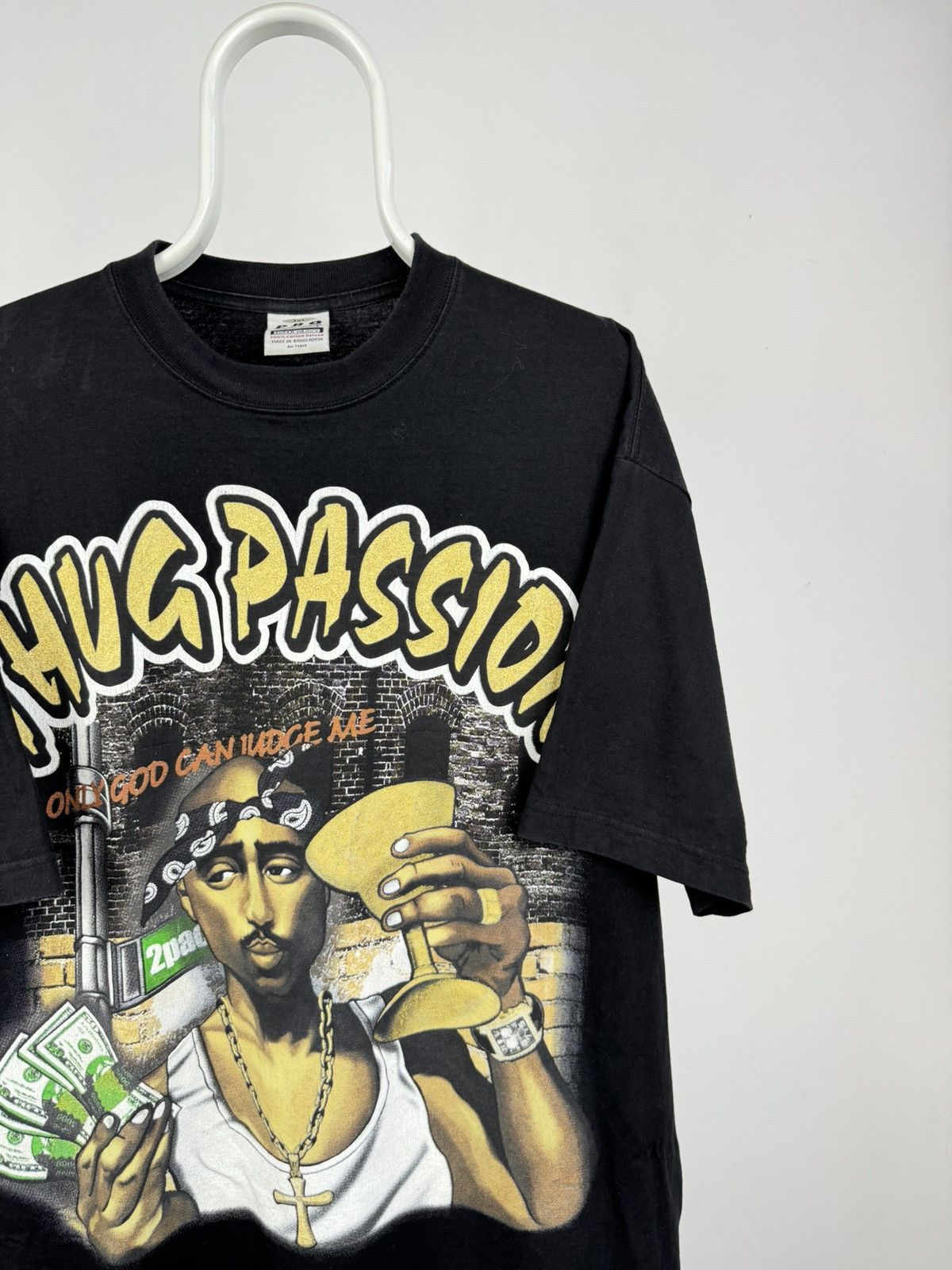 Band Tees Vintage 2Pac Thug Passion Pro Power Super Heavy Tee Size US XXL / EU 58 / 5 - 2 Thumbnail