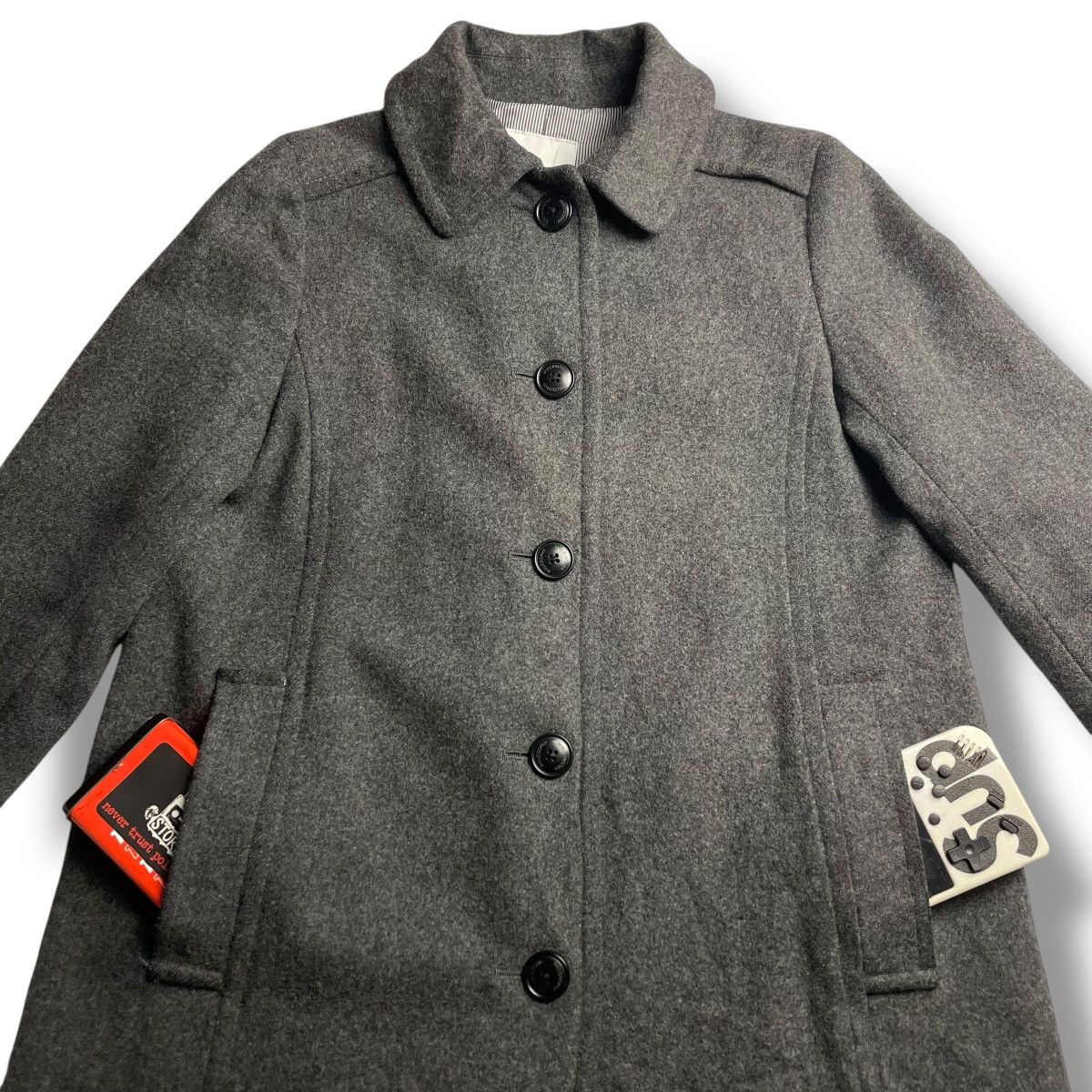 Mackintosh MACKINTOSH PHILOSOPHY BUTTON UP WOOL LONG COAT Size M / US 6-8 / IT 42-44 - 4 Thumbnail