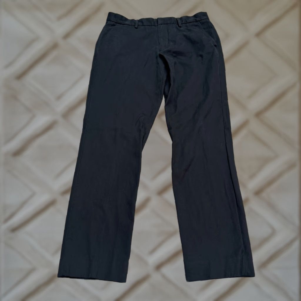 J.Crew J.Crew bowery Slim Chino Pants Mens 30x32 Black Straight Leg Cotton Flat Front Size US 30 / EU 46 - 1 Thumbnail