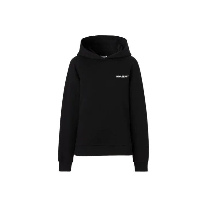 Burberry Burberry Black Logo Printed Hoodie for Women 0079 Size XS / US 0-2 / IT 36-38 - 1 Thumbnail