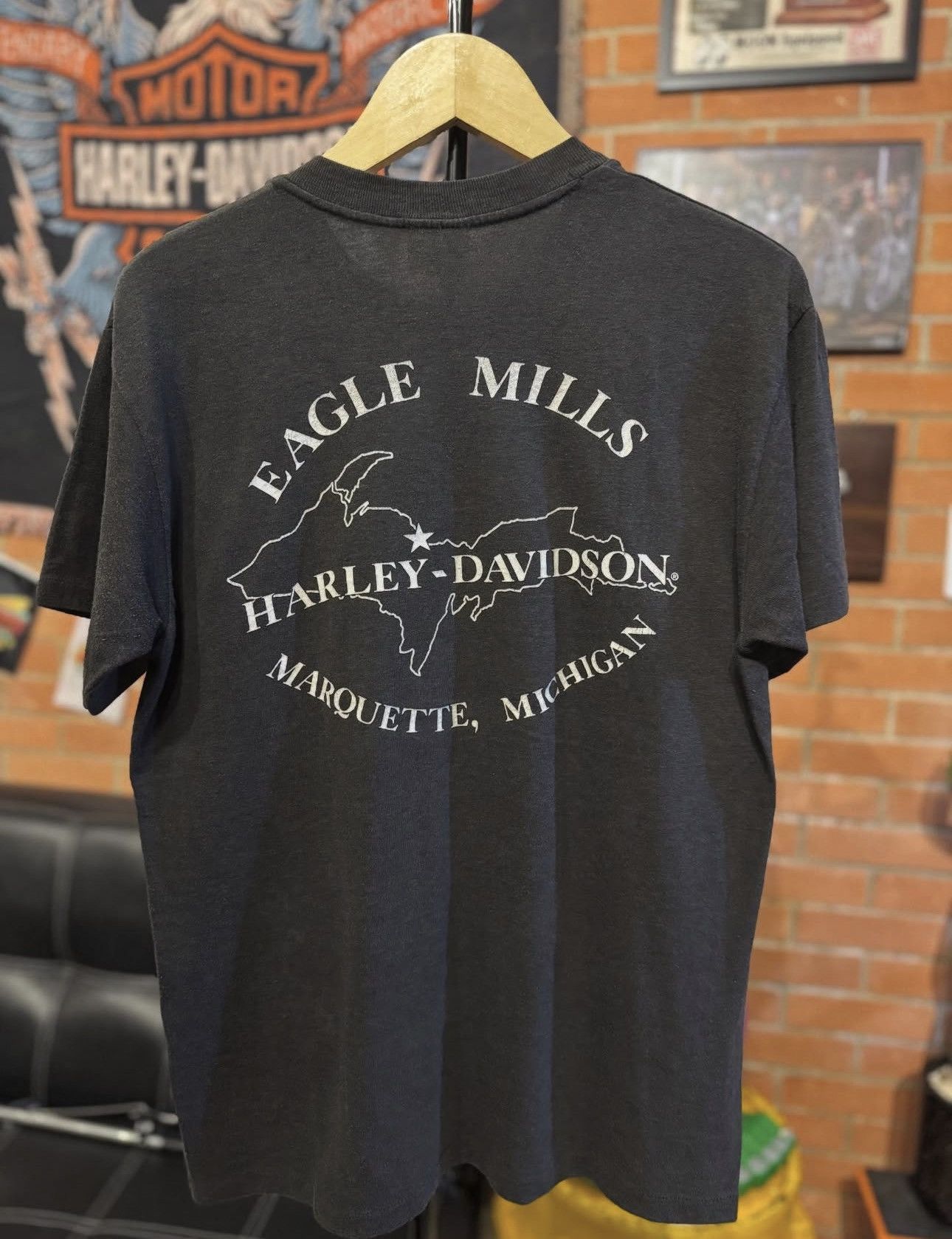 Harley Davidson Vintage Harley Davidson Eagle Logo T-Shirt Size US L / EU 52-54 / 3 - 2 Thumbnail