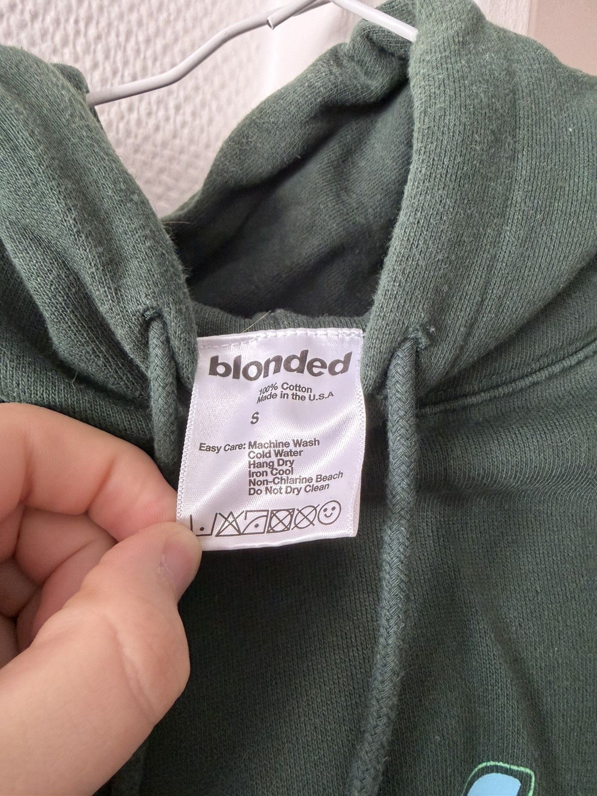 Frank Ocean Frank Ocean BLONDED Hoodie – Green w/ Blue Logo Size US S / EU 44-46 / 1 - 3 Thumbnail