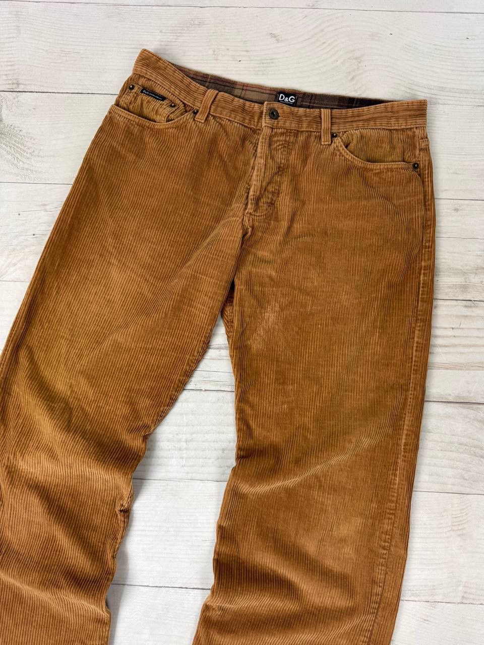 Dolce & Gabbana Vintage Dolce Gabbana Corduroy Pants Big Logo Baggy 90s Size US 34 / EU 50 - 5 Thumbnail