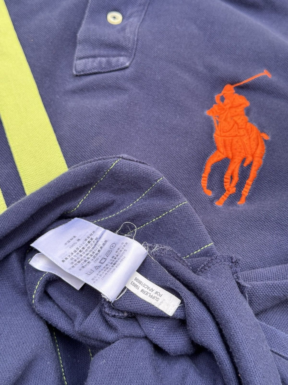 Polo Ralph Lauren Vintage Ralph Lauren Polo Shirt Mens Blue Green Rugby Size US XL / EU 56 / 4 - 7 Thumbnail
