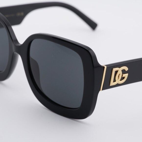 Dolce & Gabbana Dolce & Gabbana DG4513 501/87 Sunglasses Shiny Black Square Size ONE SIZE - 8 Thumbnail