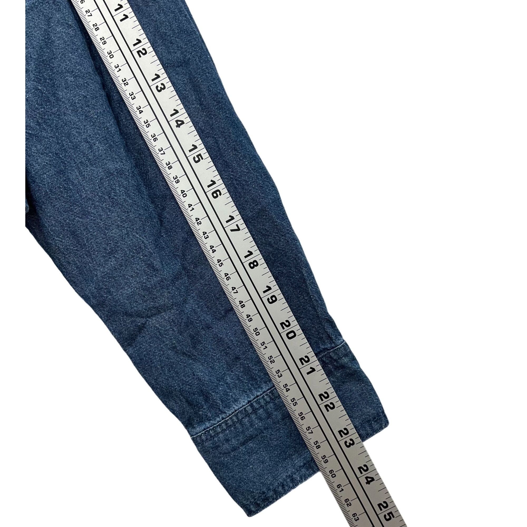 Other Sweet Envy - Women's Chambray Long Sleeve Button Down Shirt Size L / US 10 / IT 46 - 7 Thumbnail
