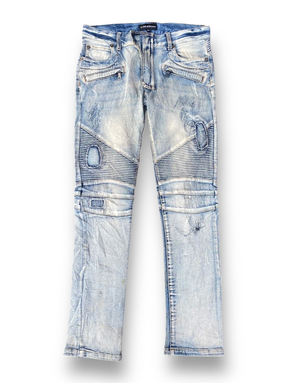If Six Was Nine × Le Grande Bleu (L.G.B.) × Tornado Mart Vintage In The Attic Rock Revival Jeans. #D8 Size US 32 / EU 48 - 1 Thumbnail
