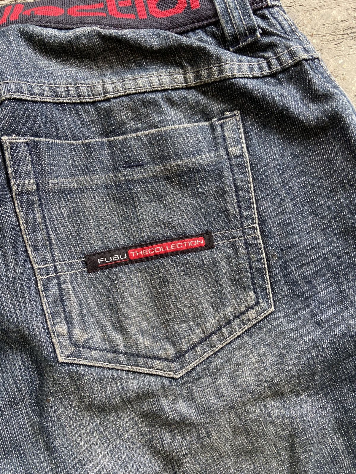 Fubu 1990s FUBU Collection - Hip Hop Ice Cube Style Denim Pants Size US 36 / EU 52 - 16 Thumbnail