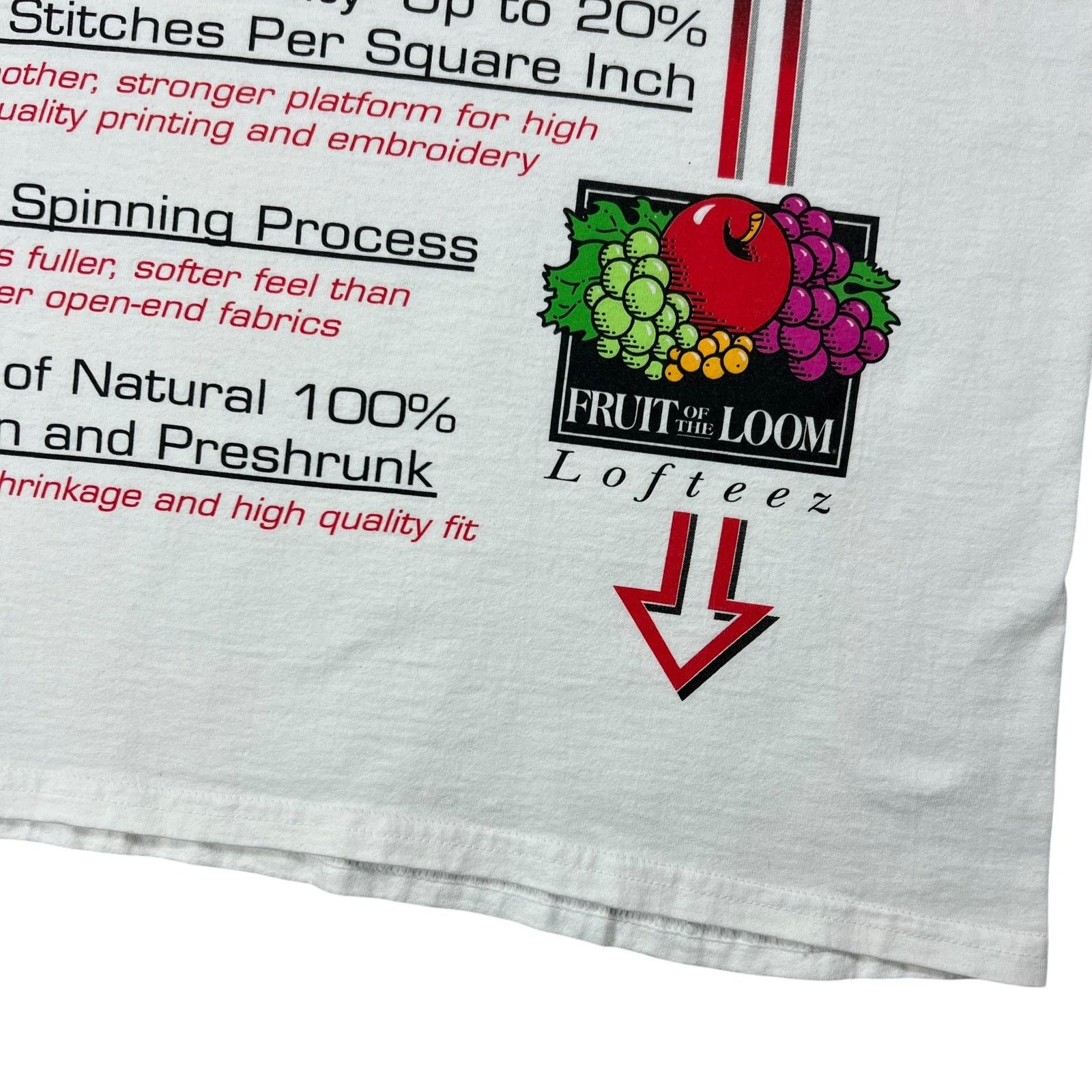 Fruit Of The Loom × Vintage 90s Fruit of the Loom Lofteez salesmen promo shirt shirt tee Size US XL / EU 56 / 4 - 3 Thumbnail
