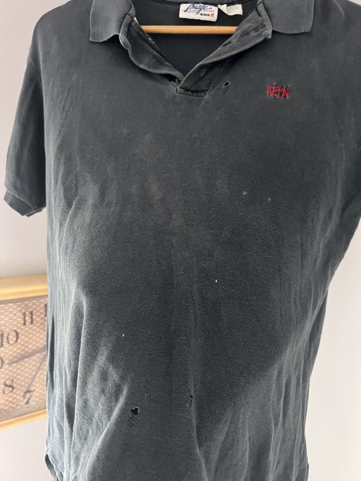 Vintage Vintage WEBN Polo Shirt Navy Size US M / EU 48-50 / 2 - 3 Thumbnail