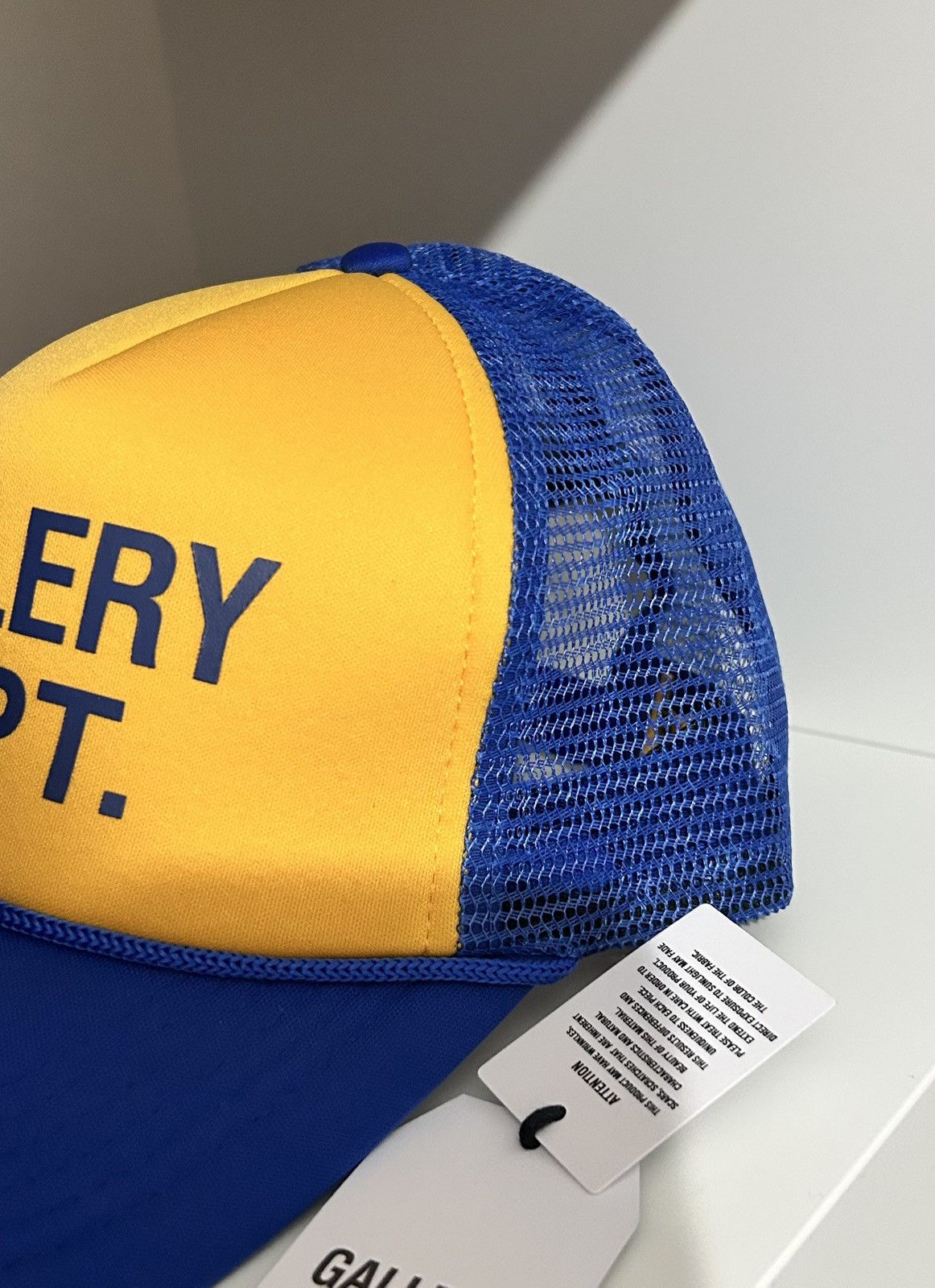 Gallery Dept. Gallery Dept Yellow -Blue Trucker Hat Size ONE SIZE - 2 Thumbnail
