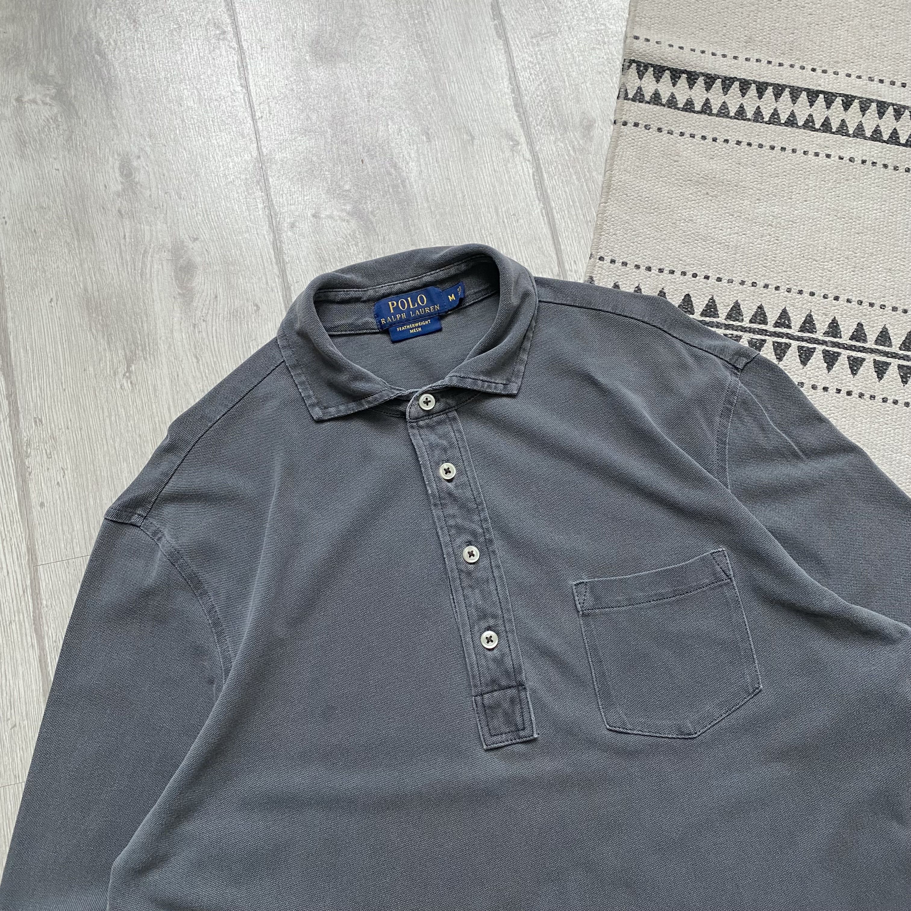 Polo Ralph Lauren 🩶 Vintage Polo Ralph Lauren Rugby shirt polo longsleeve Size US M / EU 48-50 / 2 - 2 Thumbnail