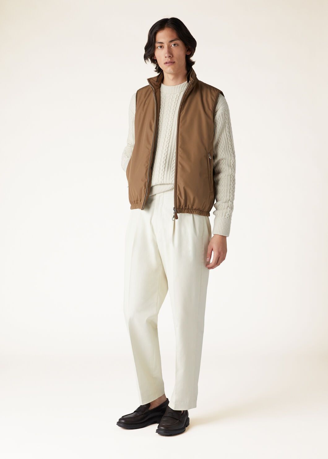 Loro Piana o1w1db10125 FAN9989 Tauri Vest in Brown Size US S / EU 44-46 / 1 - 2 Thumbnail