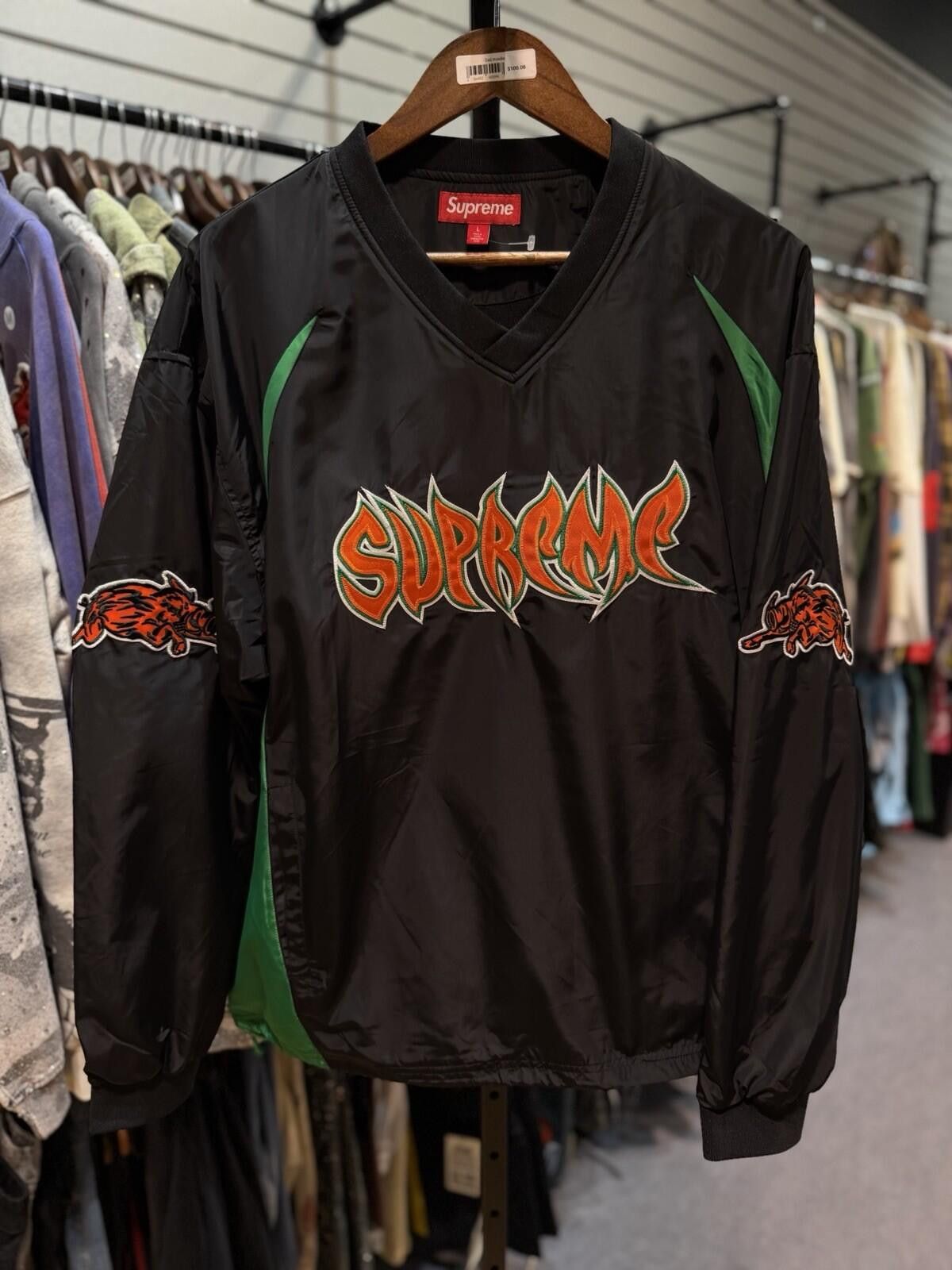 Supreme Supreme Warthog Warm Up (Large) Pullover Black Green New Size US L / EU 52-54 / 3 - 7 Thumbnail