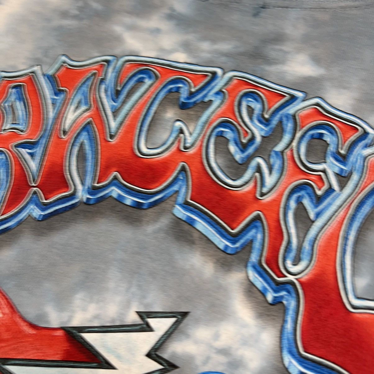 Band Tees × Grateful Dead × Vintage VTG Grateful Dead Tee Shirt Blue Melt Your Face Tye Dye GDP Size US L / EU 52-54 / 3 - 17 Thumbnail
