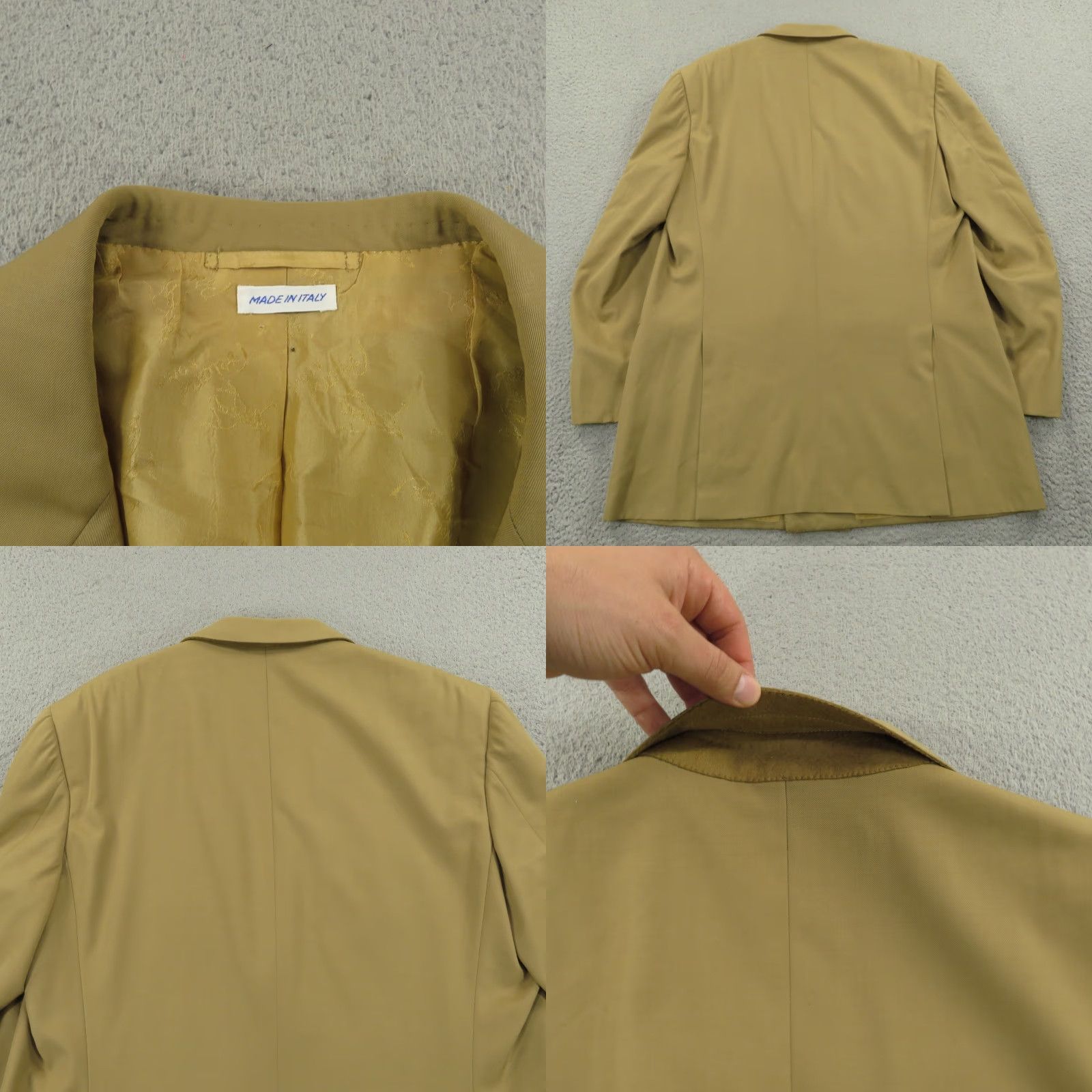 Brioni Brioni Blazer 44L Tan Wool 6 Button Double Breasted Sport Coat Jacket Six Khaki Mens Regular Jacket Size 44R - 8 Thumbnail