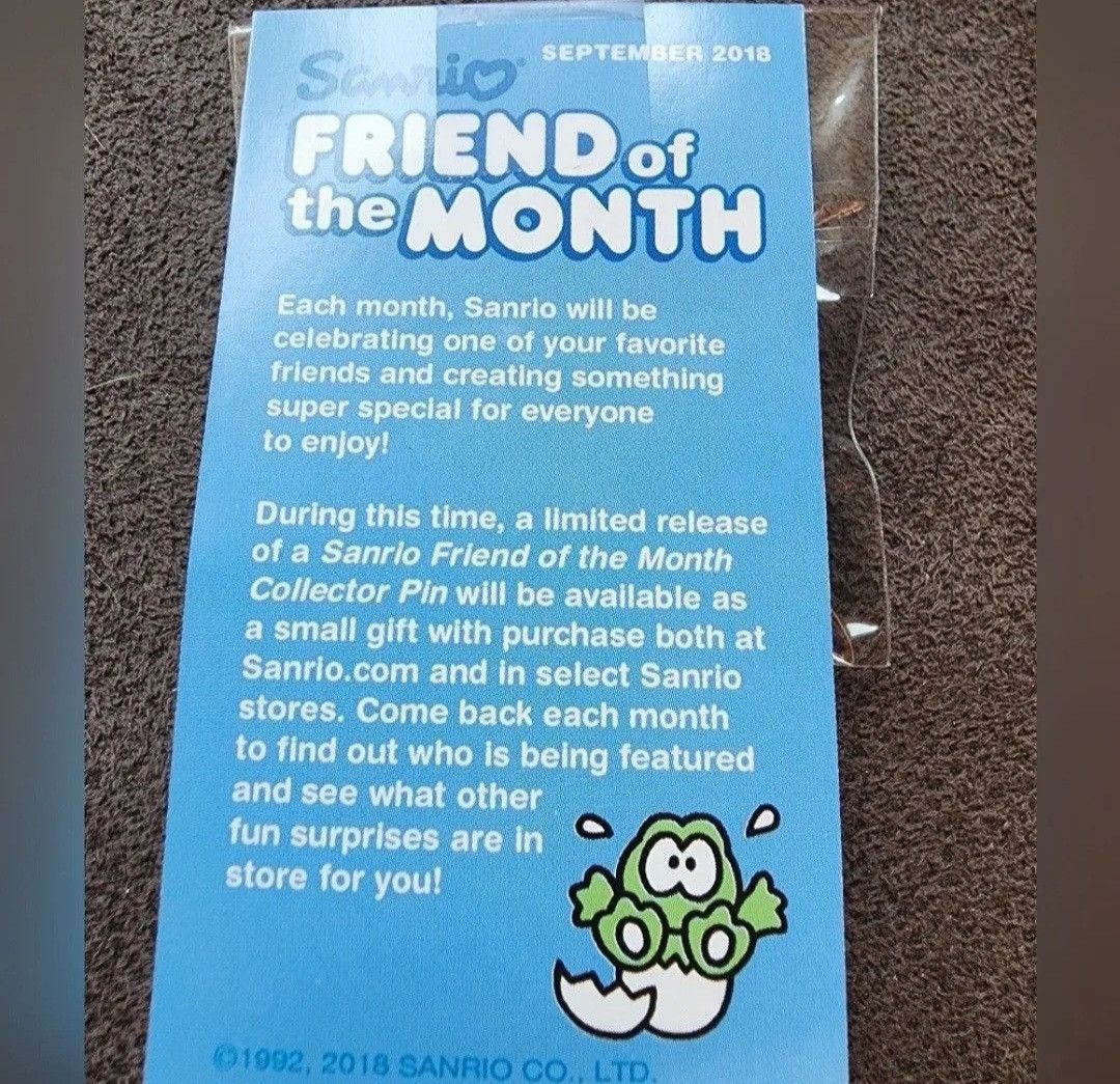 Other NIP Sanrio Friend of the Month Pin We Are Dinosaurs! Sept Size ONE SIZE - 3 Thumbnail