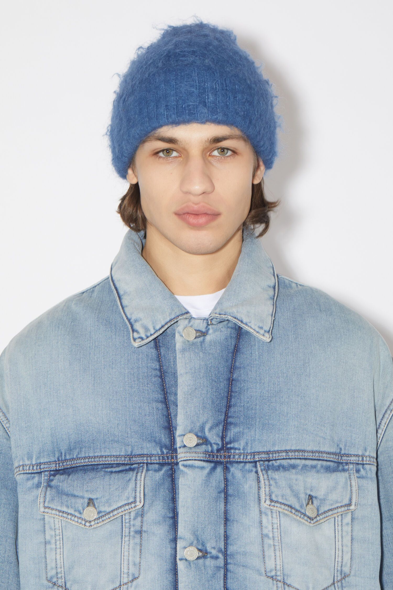 Acne Wool Mohair hat Black Mohair Earflaps Cap (FN-UX-ACCS000195-BLACK) main image 2