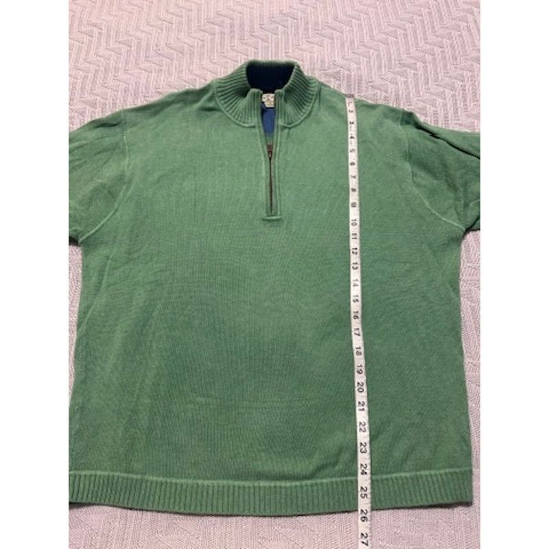 Tommy Bahama Tommy Bahama green cotton quarter zip pullover size M Size US M / EU 48-50 / 2 - 6 Thumbnail