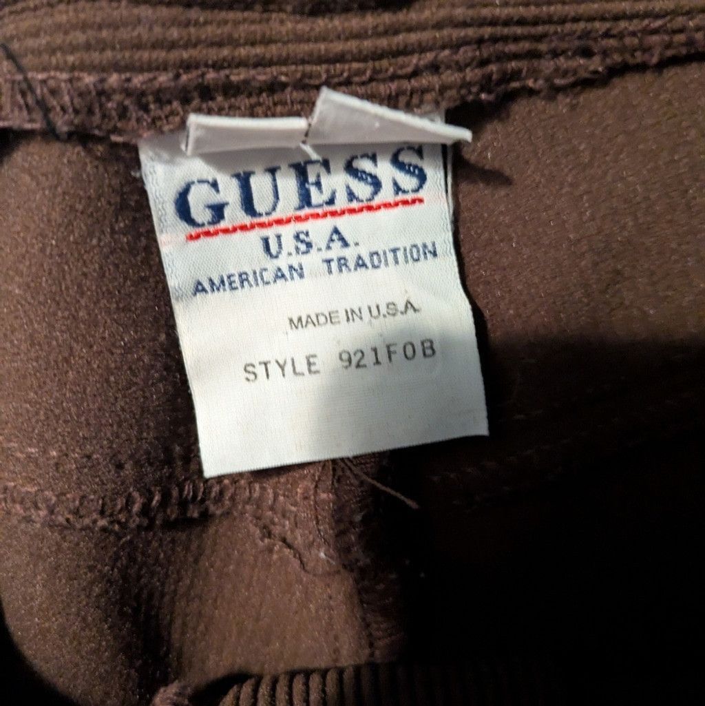 Guess Jeans Vintage Brown Ribbed Pants Size 28