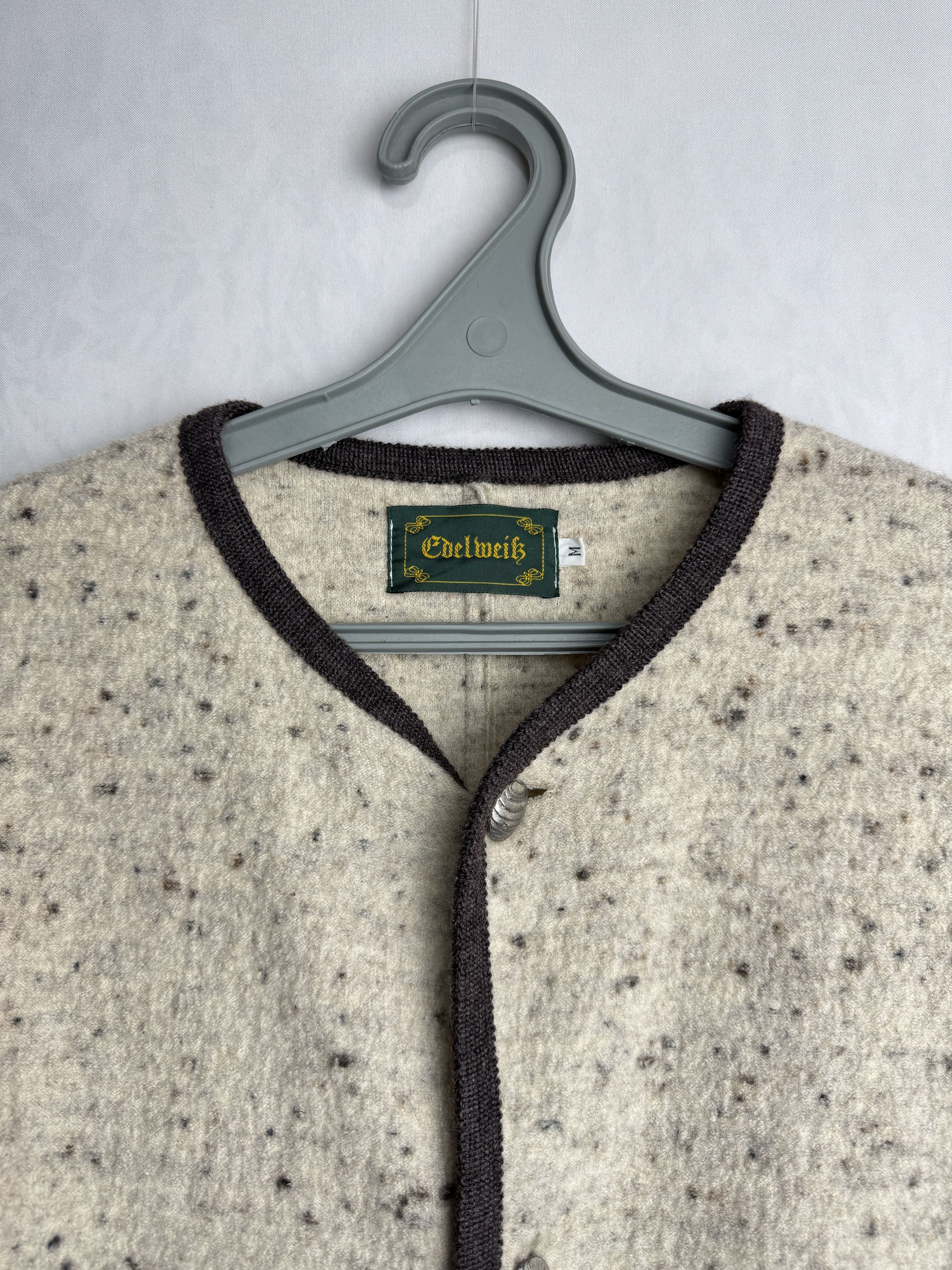 Other × Vintage EDELWEIß men’s boiled wool cardigan, made in Italy Size US M / EU 48-50 / 2 - 4 Thumbnail