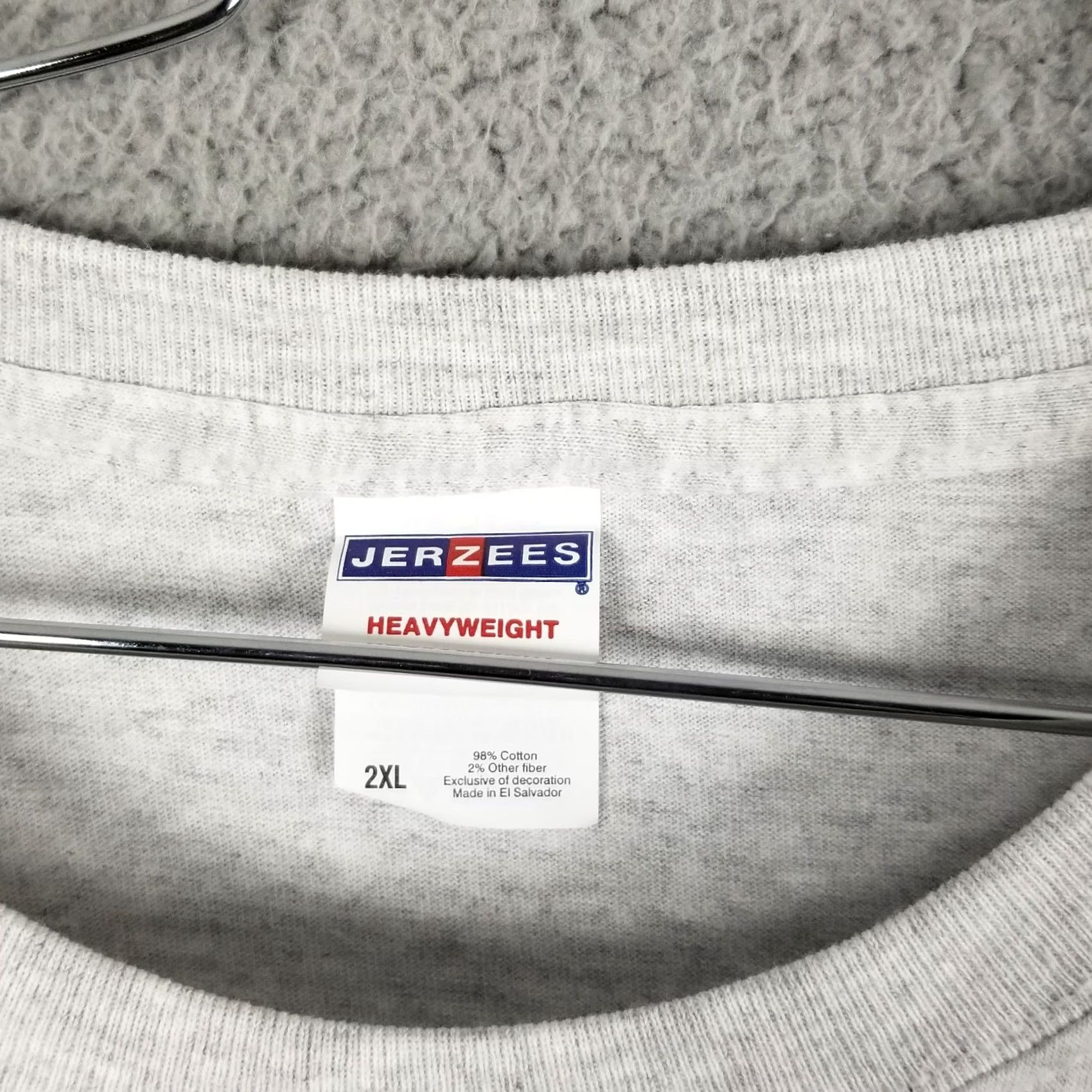 Jerzees BODY SHOP WORK SHIRT MEN 2XL GRAY T-SHIRT CAR GARAGE MANCAVE FUNNY VINTAGE JERZEES SHIRT Size US XXL / EU 58 / 5 - 3 Thumbnail