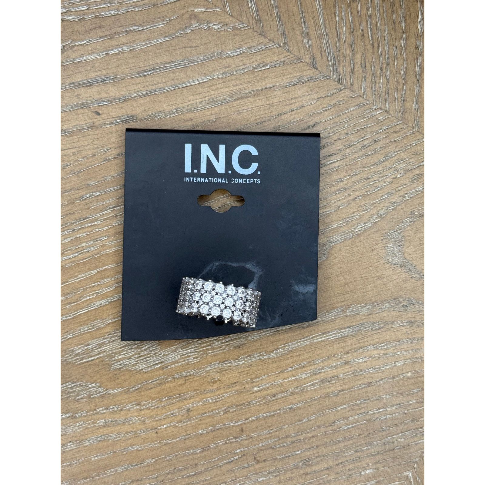 Other I.N.C. International Concepts Silver Tone Crystal Pavé Band Size ONE SIZE - 3 Thumbnail