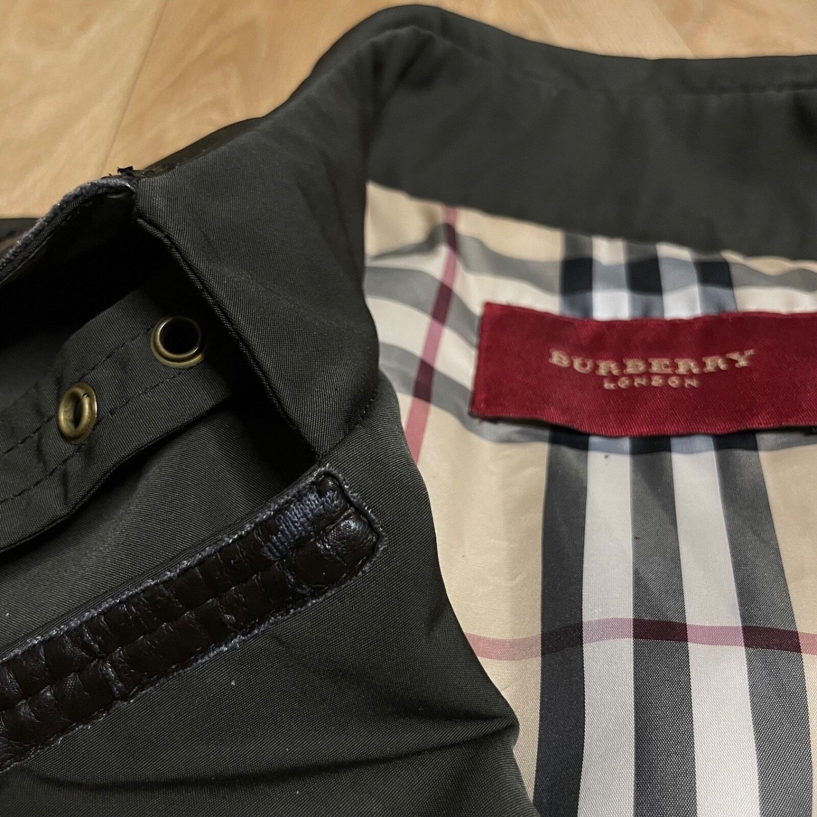Burberry BURBERRY LONDON TRENCH coat Nova Check Belted GREEN OLIVE Size M / US 6-8 / IT 42-44 - 21 Thumbnail