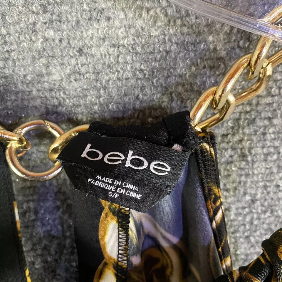 Bebe Bebe Jumpsuit Women's Small Sleeveless Chain Artwork S Size S / US 4 / IT 40 - 3 Thumbnail