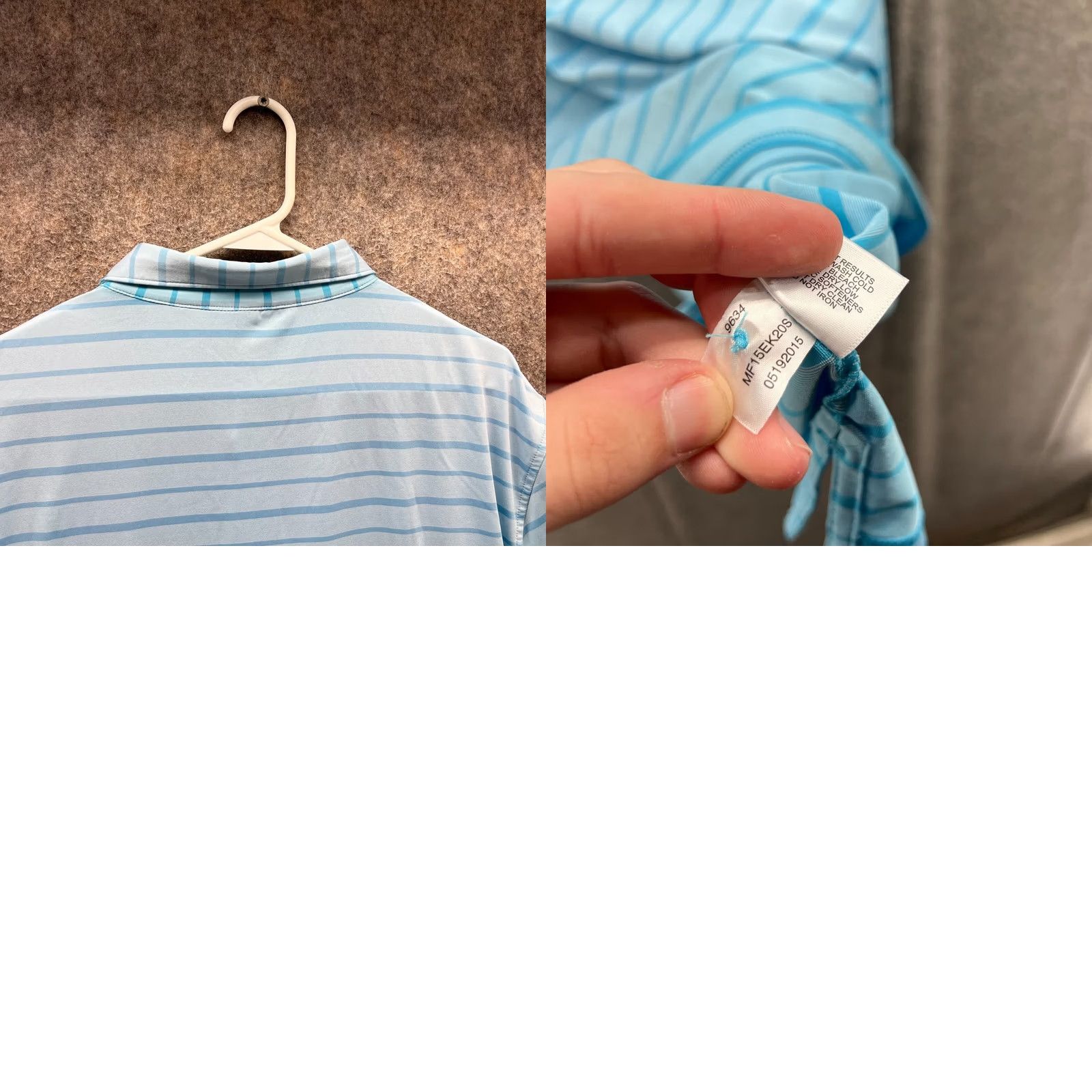 Peter Millar VINTAGE? No — Peter Millar Polo Shirt Men Large Blue Striped Summer Comfort Palm Beach Golf Shirt 48 in Chest Modern? No Size US L / EU 52-54 / 3 - 9 Thumbnail