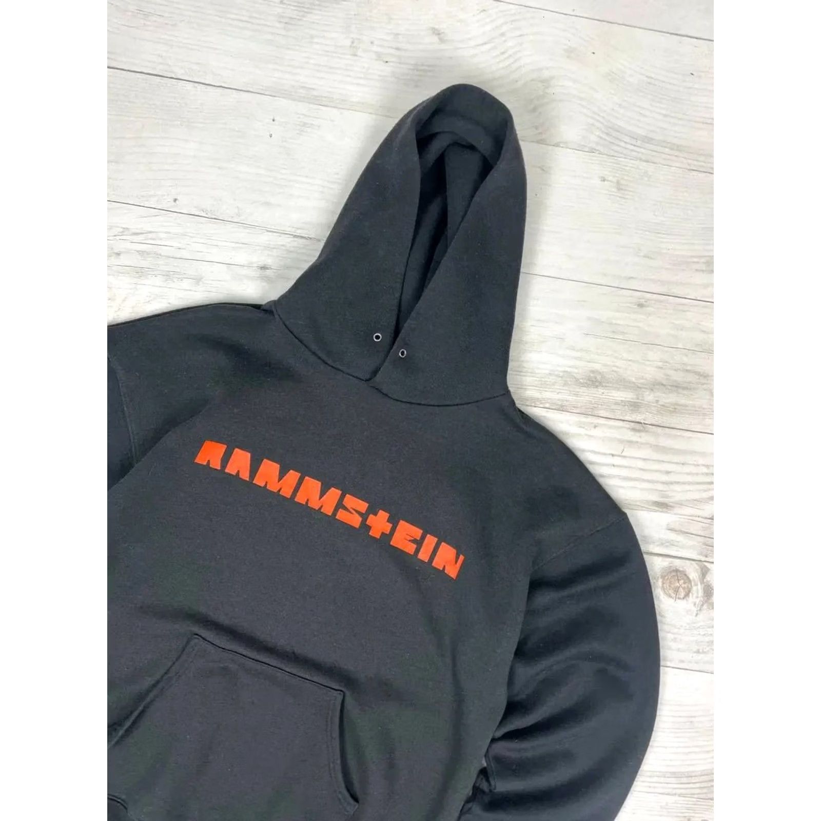 Logo 7 VINTAGE Rammstein Hoodie Main Logo Black Size L Men's 2005 00s Rock Size US L / EU 52-54 / 3 - 5 Thumbnail
