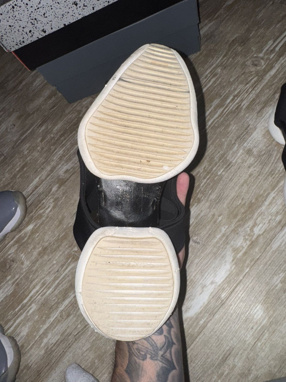 Rick Owens Rick Owen Slides 10 Black White Cargo Sandals Size US 10 / EU 43 - 9 Thumbnail