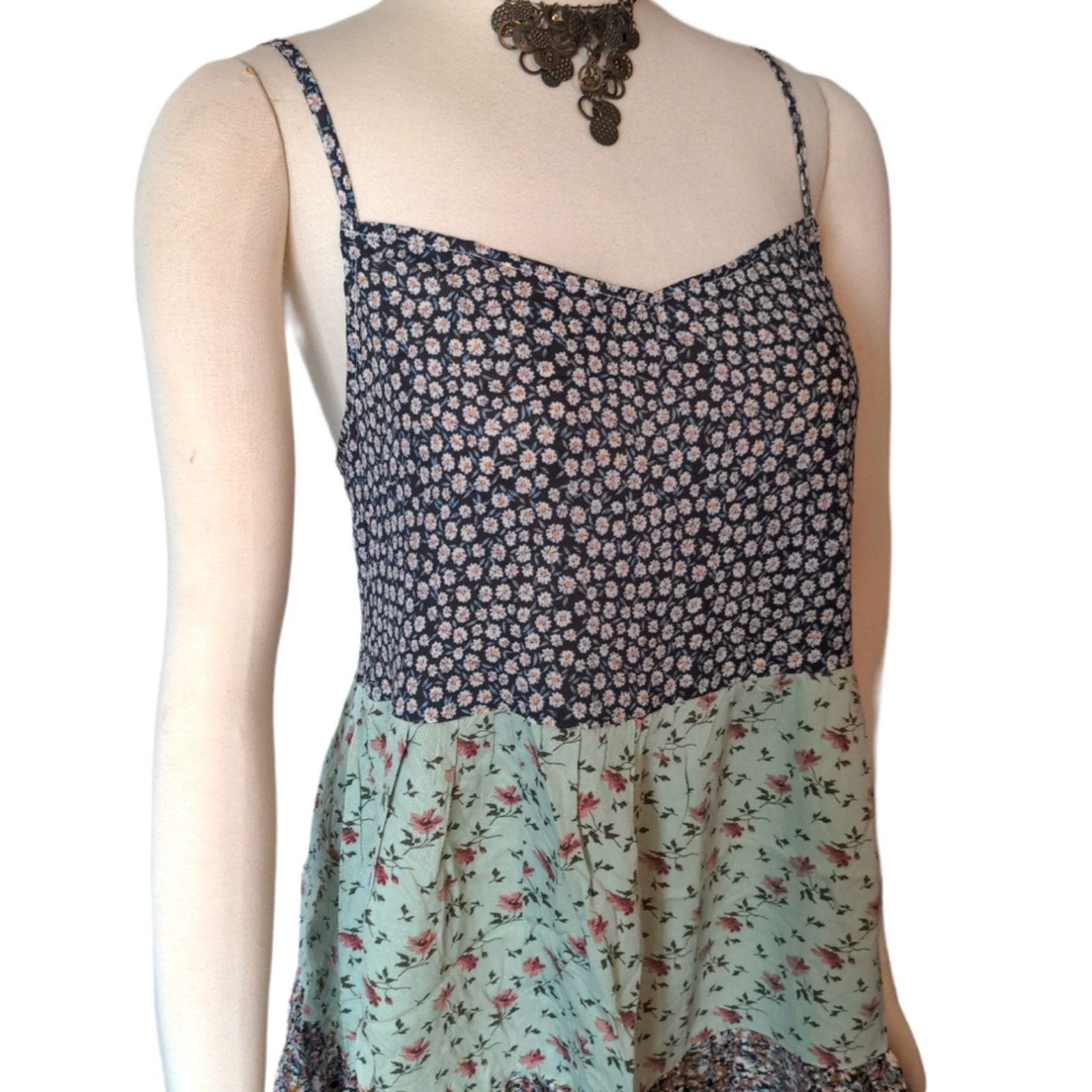 Other HAYDEN Heather Retro Look Floral Tiered Dress 90s Y2K Vibes Size S / US 4 / IT 40 - 4 Thumbnail