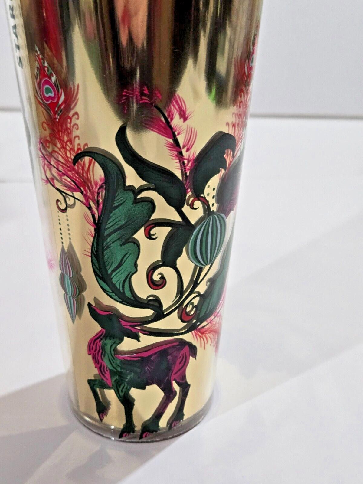 Designer Starbucks Tumbler Gold Green 2024 24 oz RARE NWT Size ONE SIZE - 2 Thumbnail