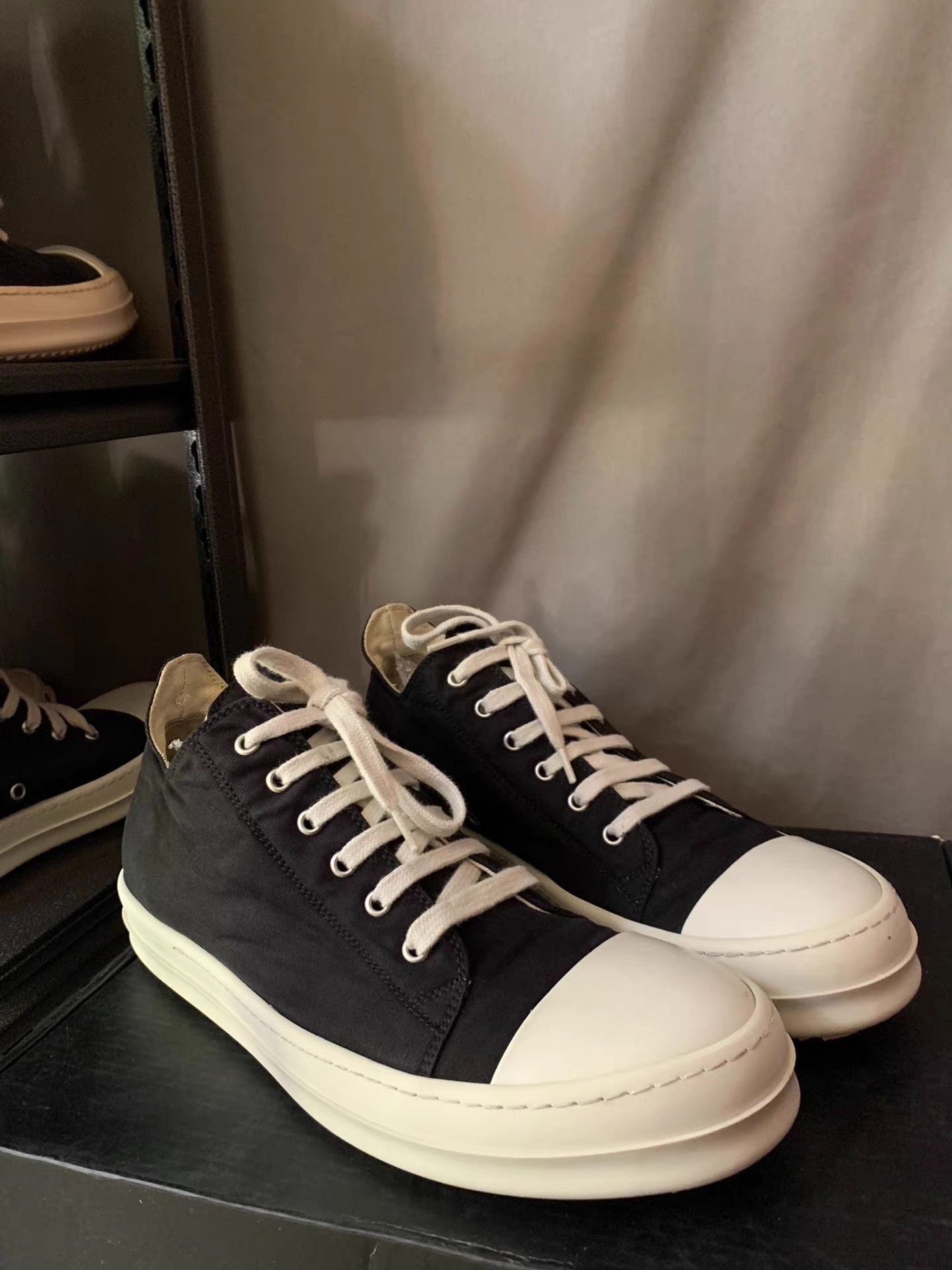Rick Owens Rick Owens DRKSHDW Low Top Ramones Size US 9 / EU 42 - 3 Thumbnail