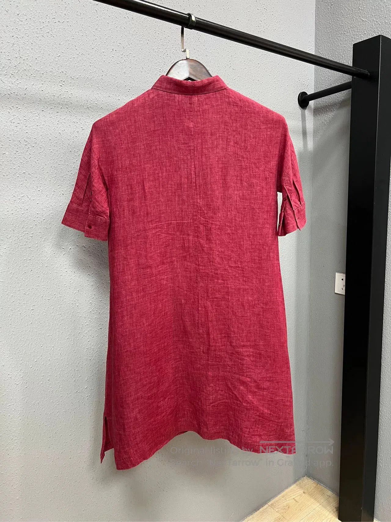 Loro Piana Loro Piana Red Linen Dress. Size S / US 4 / IT 40 - 2 Thumbnail