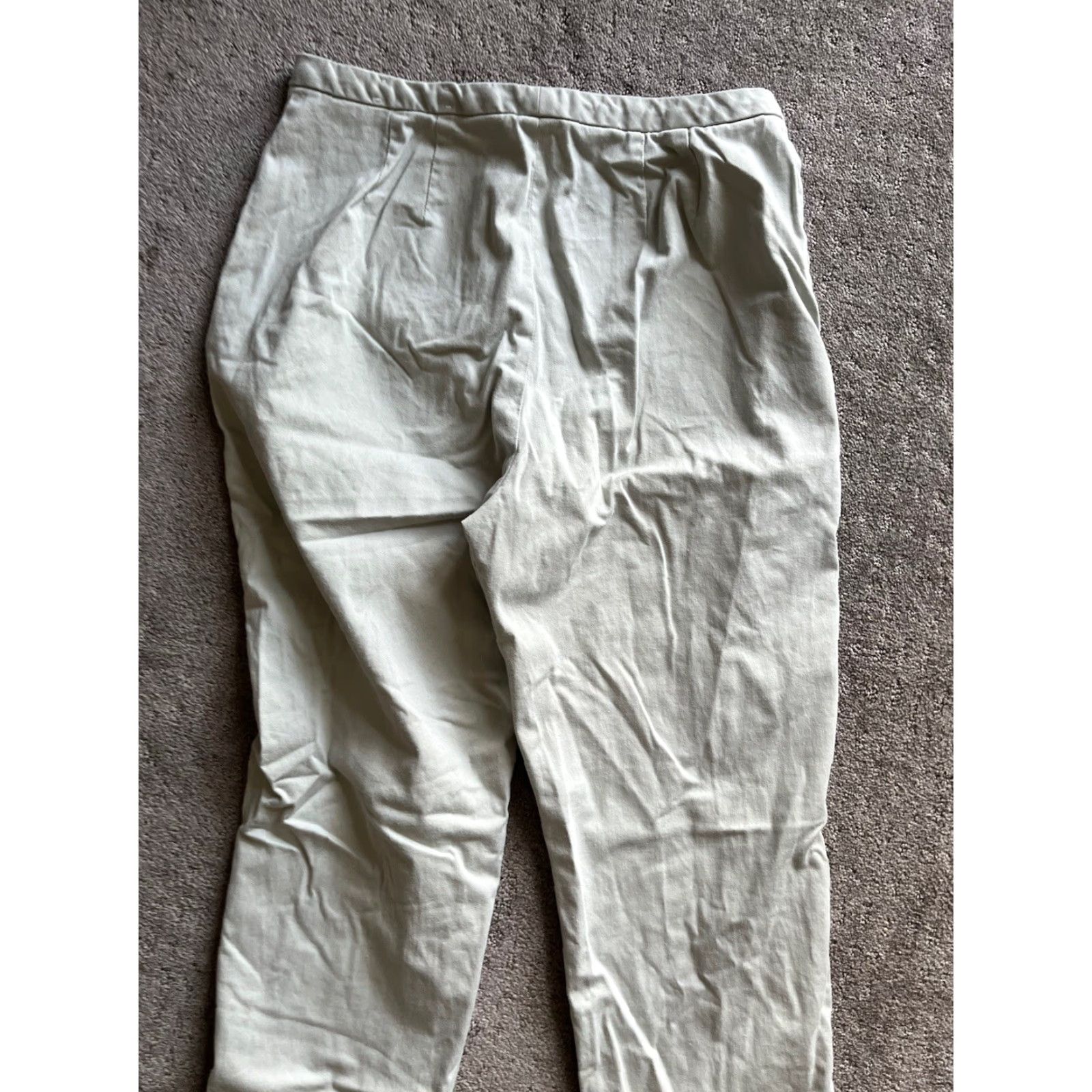 Lands' End VINTAGE Lands End Womens Pants Khakis 2 Pocket Beige 65% Polyester 35% Cotton 29 Inseam High Rise 12 Regular USA Mens Womens Girls Size 34" / US 12 / IT 48 - 4 Thumbnail