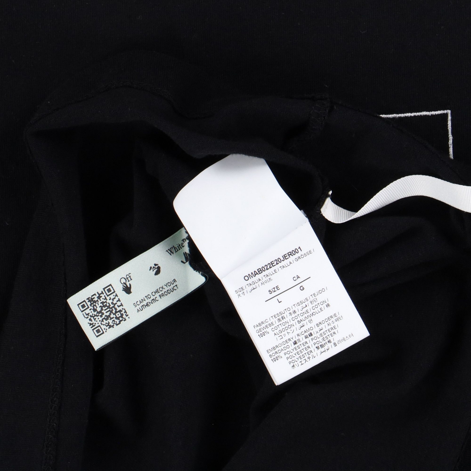 Off-White Black Worker Arrows Logo Double Layer LS T-Shirt Size US L / EU 52-54 / 3 - 9 Thumbnail