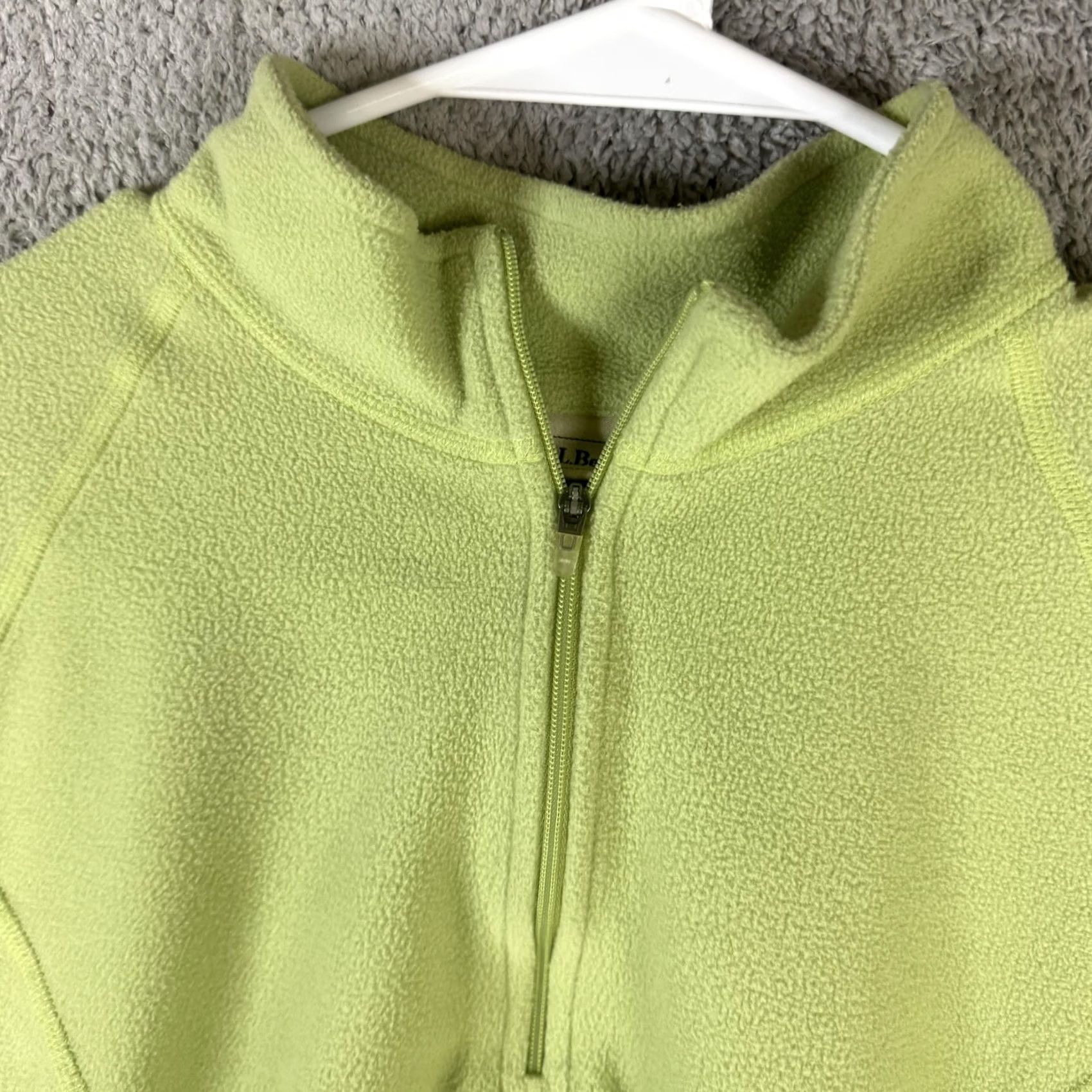 Vintage L.L.Bean Fleece Jacket Womens Large Green 1/4 Zip Pullover Soft Warm Outdoor Jacket Womens L Green 1/4 Zip Fleece Lightweight Casual Travel Size L / US 10 / IT 46 - 7 Thumbnail