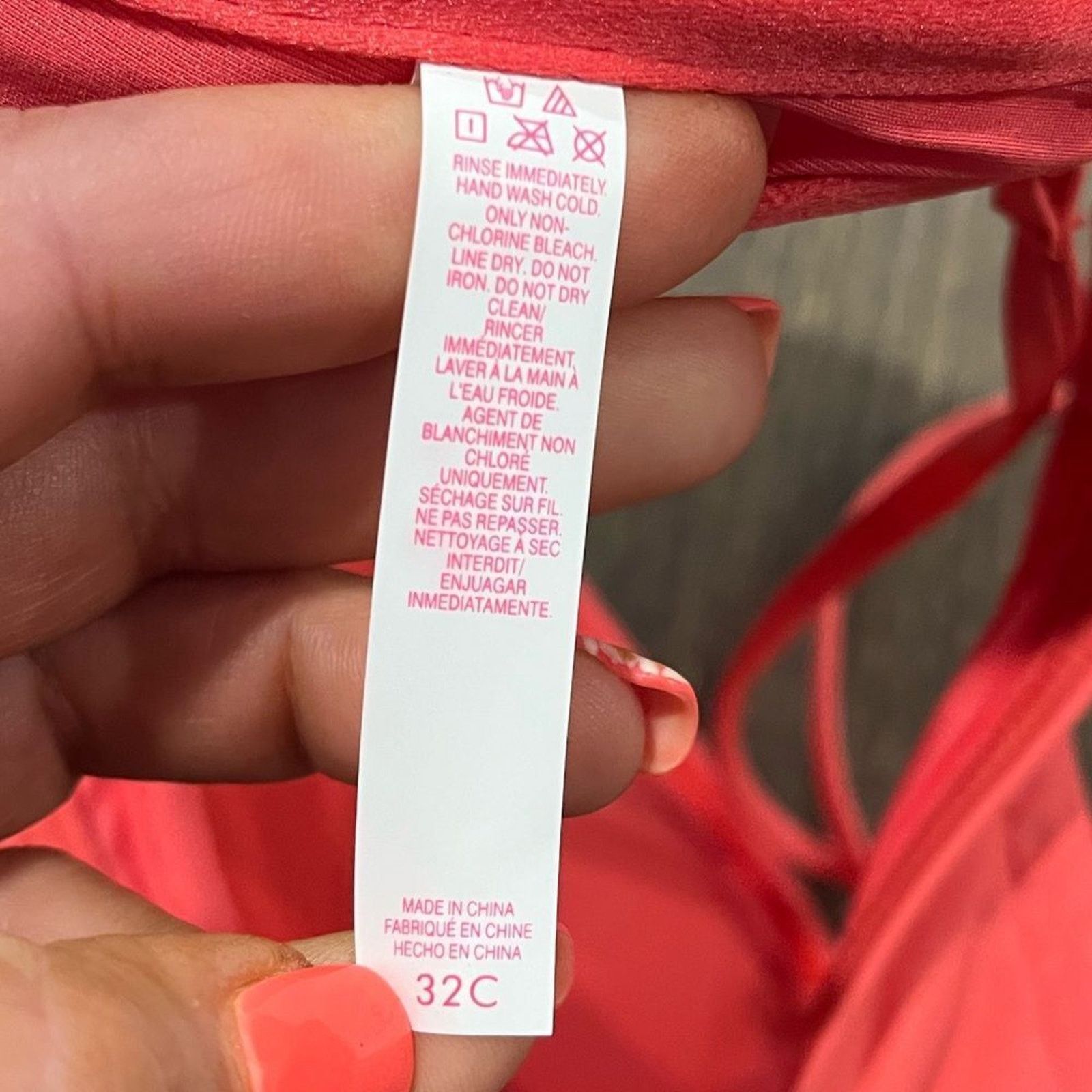 Vintage NWOT PINK Victorias Secret Swim Bandeau Bikini Strapless 32C Size ONE SIZE - 3 Thumbnail