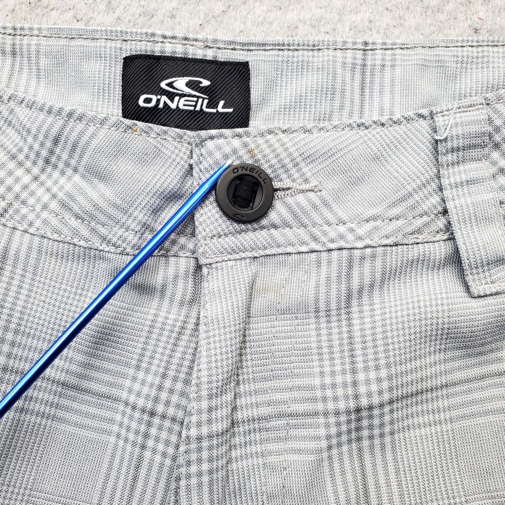 O'Neill O'Neill Mens Size 34 Multi Plaid Slash Pocket Hybrid Casual Relaxed Fit Shorts Size US 34 / EU 50 - 7 Thumbnail